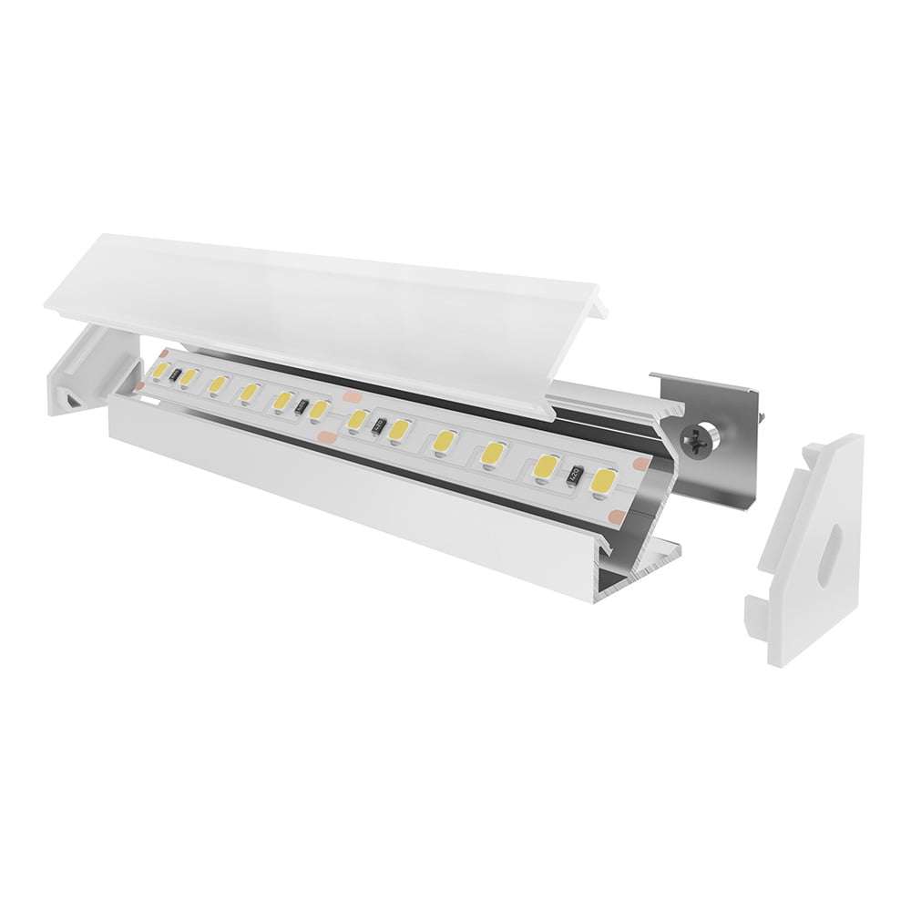 Furniture Linear LED Light Bar Aluminium Corner Profile, Customized Angle  Kitchen LED Profile - China Aluminium Corner Profile, Customized Angle  Kitchen LED Profile