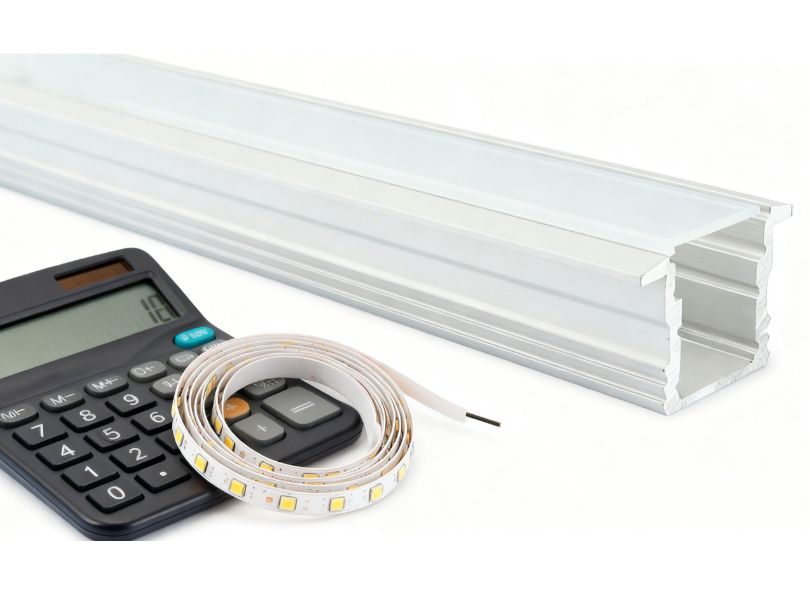 Lux level calculator for led profiles