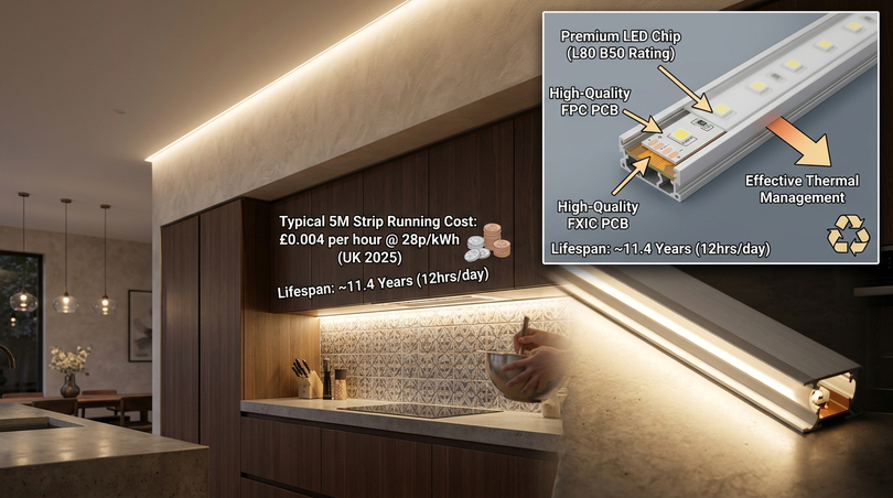 Led strip lights from kitchens to commercial spaces - Advantages of LED strip lights why they dominate every market