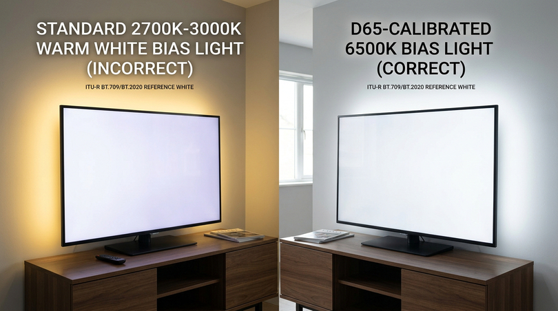 The complete bias lighting guide - The D65 standard explained