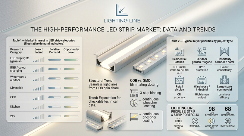 10 high performance LED strips - data and market