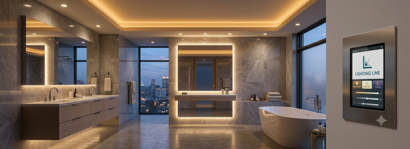Bathroom lighting design, IP zones and LED strips - the four layer method