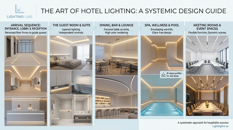 Hospitality lighting design lighting for hotels - blueprint room by room