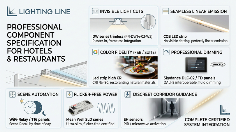 Hospitality lighting design lighting for hotels - component