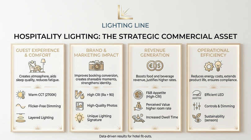 Hospitality lighting design lighting for hotels - lighting as brand