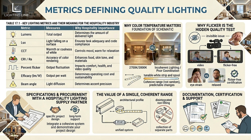 Hospitality lighting design lighting for hotels - metrics