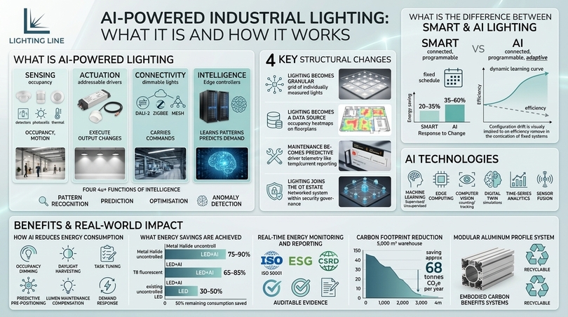 Industrial lighting - How AI reduce cost