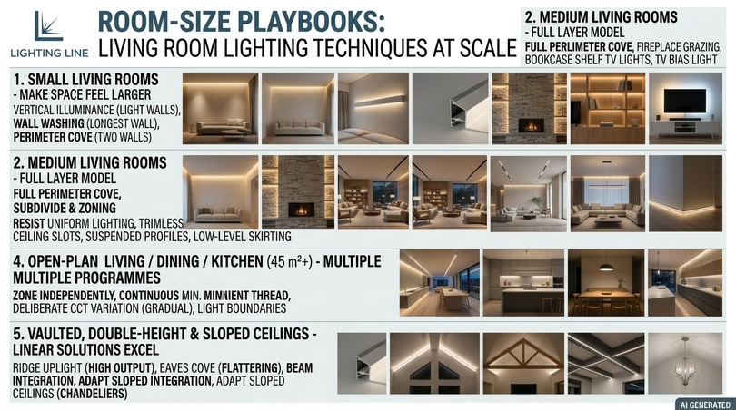 Living room lightings the 2026 architects design guide - roomsize playbooks