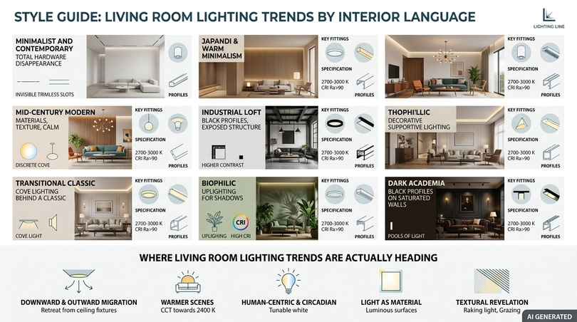 Living room lightings the 2026 architects design guide - style guide